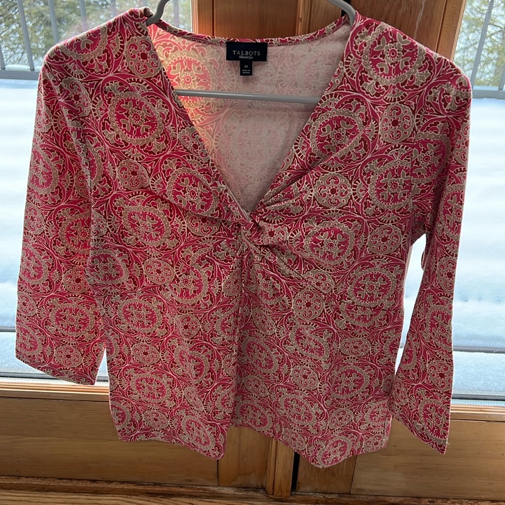 Talbots women’s 3/4 sleeve Medium